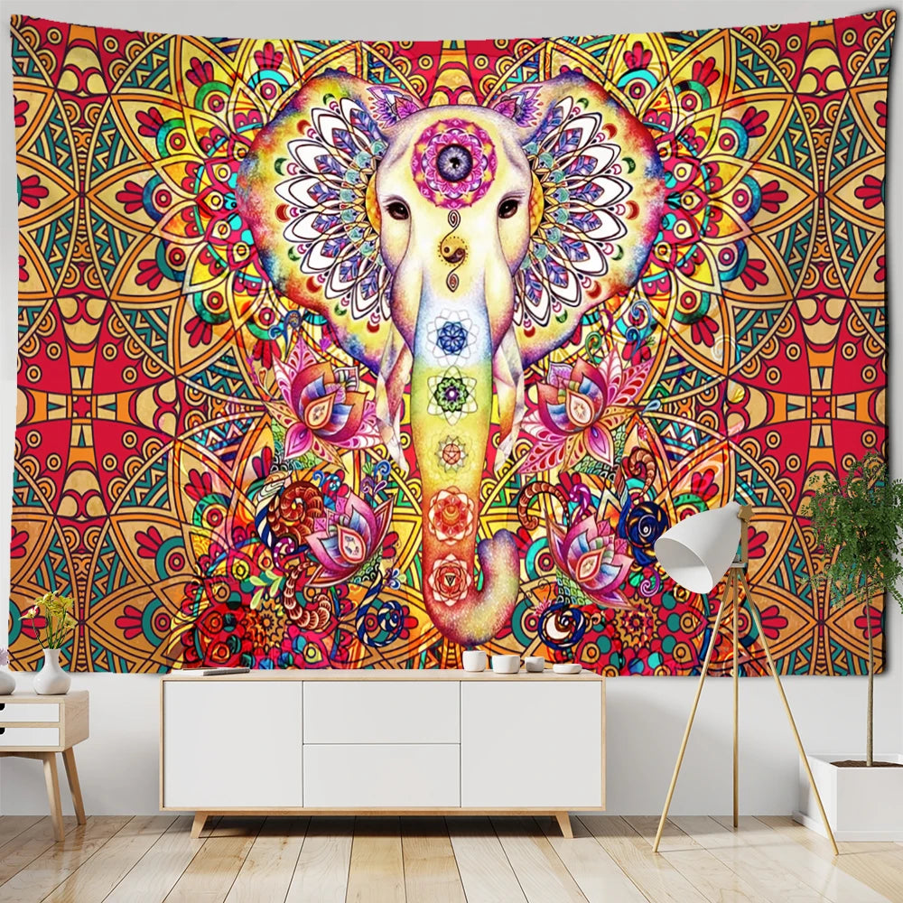 Rainbow Chakra Elephant