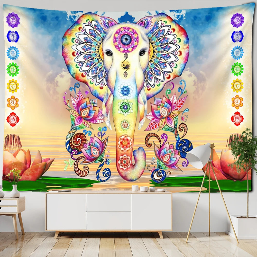 Rainbow Chakra Elephant