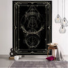 split 2 Golden Black Sun Moon Tarot Mandala Tapestry Wall Hanging Witchcraft Hippie Wall Carpets Dorm Decor Psychedelic Tapestry