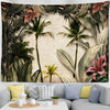 gt903-1Tropical Botanical Garden Tapestry Wall Hanging Bohemian Style Natural Scenery Palm Tree Wall Art Aesthetic Decor